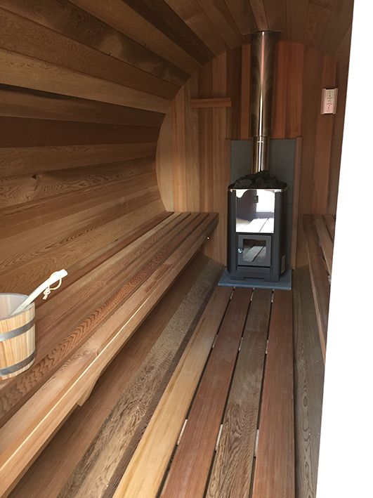 Sauna barrel for 10 persons.